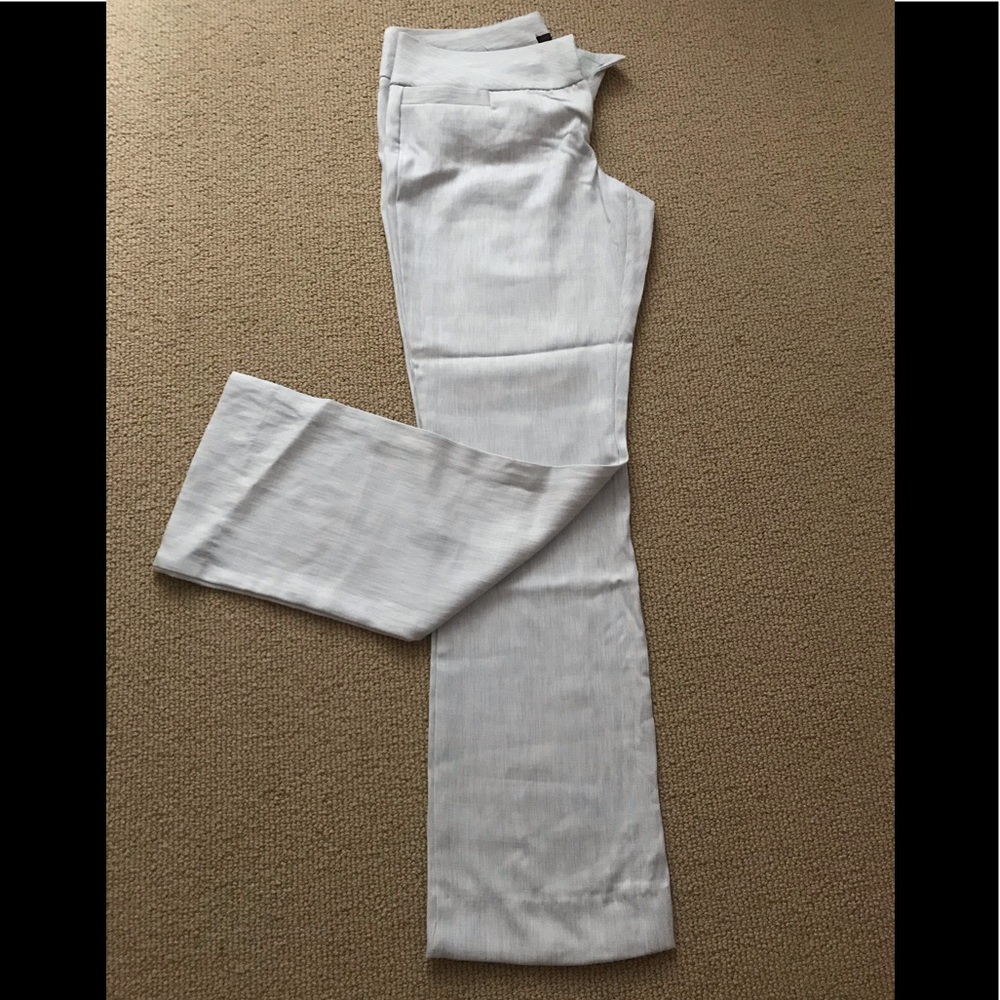 Mid rise, boot cut pants